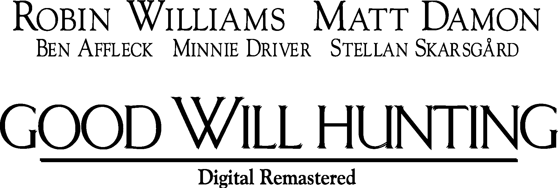 Good Will Hunting Black Logo Vector Logo